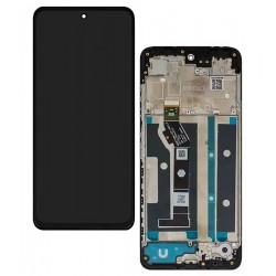 Дисплей для Motorola Moto E15, Moto G05, Moto G15, Moto G15 Power, чорний, з рамкою, High Quality, BS067XMM-L07-XM01_IC