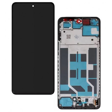 Дисплей для OnePlus Nord CE4 Lite, чорний, з рамкою, оригінал (PRC)