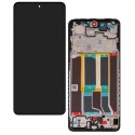 Дисплей для OnePlus Nord CE4, черный, с рамкой, оригинал (PRC), CPH2613