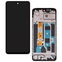 Дисплей для Oppo A3 (CPH2669), A3x (CPH2641), чорний, з рамкою, оригінал (PRC), BV067BRM-L00-XB00