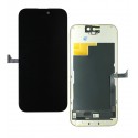 Дисплей для Apple iPhone 15 Pro, черный, с рамкой, High Copy, без микросхемы, (OLED), YK OEM hard