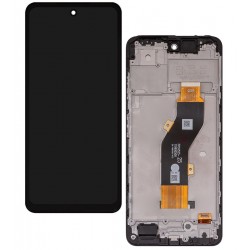 Дисплей для Tecno Spark 20 (KJ5), чорний, з рамкою, High Quality, FPC6525 Дисплей для Tecno Spark 20 (KJ5), чорний, з рамкою, High Quality, FPC6525