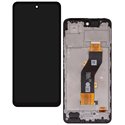Дисплей для Tecno Spark 20 (KJ5), чорний, з рамкою, High Quality, FPC6525