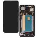 Дисплей для Xiaomi Poco F6 Pro, черный, с рамкой, оригинал (PRC), 23113RKC6G