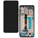 Дисплей для Xiaomi Poco F6, черный, с рамкой, оригинал (PRC), 24069PC21G, 24069PC21I