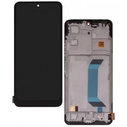 Дисплей для Xiaomi Poco X5 5G, Redmi Note 12 5G, чорний, з рамкою, China Quality, (TFT), 22111317PG, 22111317PI, 22111317I, 22111317G