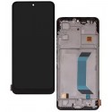Дисплей для Xiaomi Poco X5 5G, Redmi Note 12 5G, черный, с рамкой, China Quality, (TFT), 22111317PG, 22111317PI, 22111317I, 22111317G