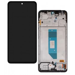 Дисплей для Xiaomi Redmi Note 14 4G, чорний, з рамкою, оригінал (PRC), 24117RN76G, 24117RN76O