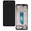 Дисплей для Xiaomi Redmi Note 14 4G, черный, с рамкой, оригинал (PRC), 24117RN76G, 24117RN76O