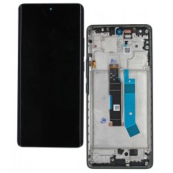 Дисплей для Xiaomi Redmi Note 14 Pro 4G, чорний, з рамкою, оригінал (PRC), 24116RACCG