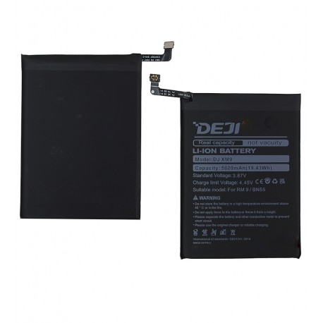 Аккумулятор Deji BN55 для Xiaomi Redmi Note 9S, Li-ion, 3,87 B, 5020 мАч, M2003J6A1G