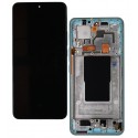 Дисплей для Xiaomi 12T, 12T Pro, синий, с рамкой, Original (PRC), 22081212UG, 22081212G, 22071212AG