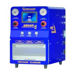 Пристрій для склеювання дисплейного модуля Mechanic 6 для мобільних телефонів; планшетів, вакуум, з вакуумним насосом, 10,5" Пристрій для склеювання дисплейного модуля Mechanic 6 для мобільних телефонів; планшетів, вакуум, з вакуумним насосом, 10,5"