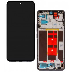 Дисплей для Oppo Reno12 Pro, чорний, з рамкою, оригінал (PRC), CPH2629, Space Brown