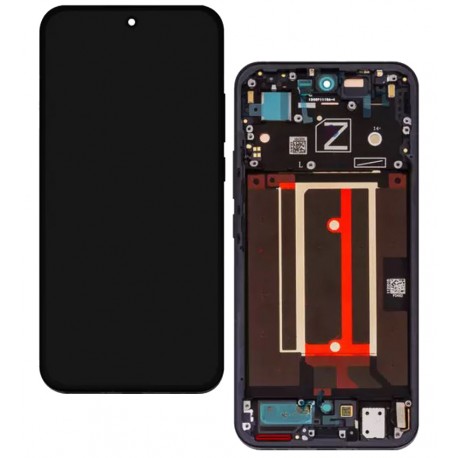 Дисплей для Oppo Reno13 5G, синий, с рамкой, оригинал (PRC), CPH2689, PKM110, Luminous Blue