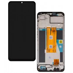 Дисплей для Realme Note 60, чорний, з рамкою, оригінал (PRC), RMX3933