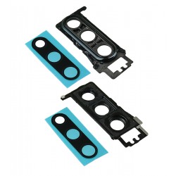 Скло камери для Huawei P30, оригінал, чорний, з рамкою, після демонтажу