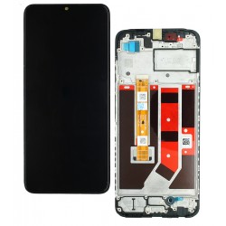 Дисплей для Oppo A38, чорний, з рамкою, оригінал (PRC), CPH2579, HTF066H015-FPC-A1