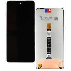 Дисплей для Motorola Moto G75, чорний, без рамки, оригінал (переклеєне скло)