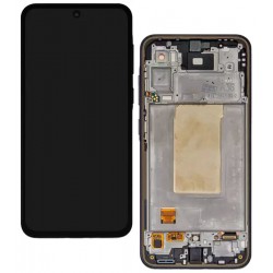 Дисплей для Samsung A366 Galaxy A36, черный, с рамкой, оригинал (PRC)