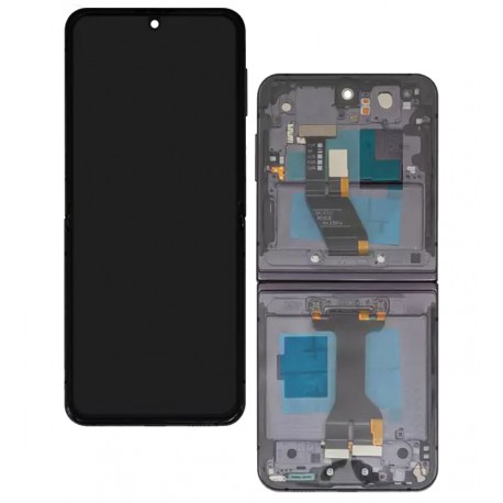 Дисплей для Samsung F731 Galaxy Z Flip5, черный, с рамкой, High Quality Дисплей для Samsung F731 Galaxy Z Flip5, черный, с рамкой, High Quality