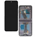 Дисплей для Samsung F731 Galaxy Z Flip5, черный, с рамкой, High Quality
