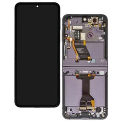 Дисплей для Samsung F731 Galaxy Z Flip5, черный, с рамкой, оригинал (переклеенное стекло) Дисплей для Samsung F731 Galaxy Z Flip5, черный, с рамкой, оригинал (переклеенное стекло)
