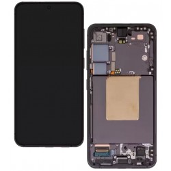 Дисплей для Samsung S921 Galaxy S24, чорний, з рамкою, оригінал (PRC)