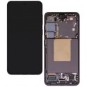 Дисплей для Samsung S921 Galaxy S24, черный, с рамкой, оригинал (PRC)