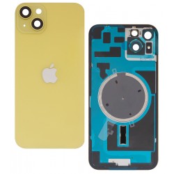 Задняя панель корпуса для Apple iPhone 14 Plus, желтый, со стеклом камеры, High Quality, Yellow