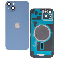 Задняя панель корпуса для Apple iPhone 14 Plus, синий, со стеклом камеры, High Quality, Blue