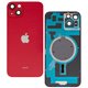 Задняя панель корпуса для Apple iPhone 14 Plus, красный, со стеклом камеры, High Quality, Red