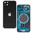 Задняя панель корпуса для Apple iPhone 14 Plus, черный, со стеклом камеры, High Quality, Midnight
