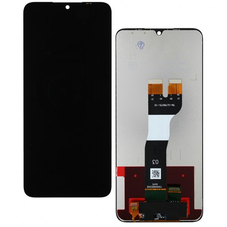 Дисплей для Samsung A057 Galaxy A05s, чорний, без рамки, оригінал (переклеєне скло)