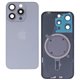Задня панель корпуса для Apple iPhone 15 Pro, білий, із склом камери, High Quality