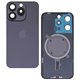 Задня панель корпуса для Apple iPhone 15 Pro, чорний, із склом камери, High Quality