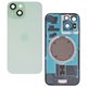 Задняя панель корпуса для Apple iPhone 15, зеленый, со стеклом камеры, High Quality