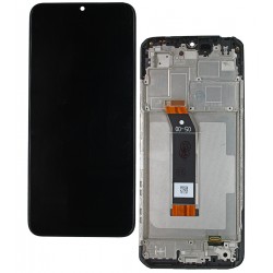 Дисплей для Xiaomi Poco M4 5G, Poco M5, Redmi Note 11E, чорний, з рамкою, High quality