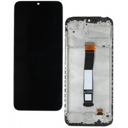Дисплей для Xiaomi Poco C40, Redmi 10C, черный, с тачскрином, с рамкой, High quality Дисплей для Xiaomi Poco C40, Redmi 10C, черный, с тачскрином, с рамкой, High quality