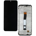 Дисплей Xiaomi Redmi Poco C40, 10C, чорний, з тачскрином, з рамкою, High quality