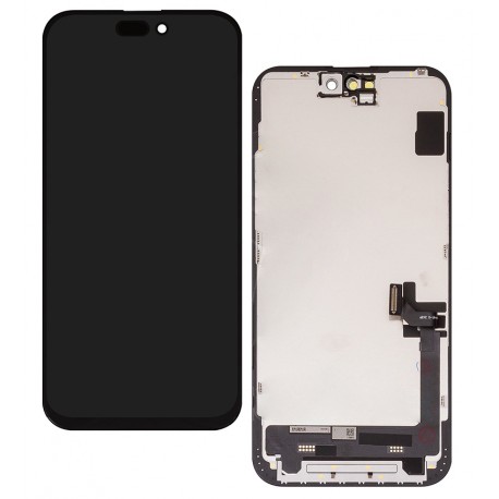 Дисплей для Apple iPhone 15 Plus, черный, с рамкой, China quality, (TFT) Дисплей для Apple iPhone 15 Plus, черный, с рамкой, China quality, (TFT)