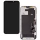 Дисплей для Apple iPhone 12, iPhone 12 Pro, чорний, з рамкою, (AMOLED), GX OEM soft