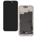 Дисплей для Apple iPhone 15 Pro Max, черный, с рамкой, High quality, (OLED), OEM hard