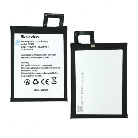 Аккумулятор DK017 для Blackview A80 Plus, A80 Pro, Li-ion, 3,85 B, 4680 мАч, оригинал (PRC) Аккумулятор DK017 для Blackview A80 Plus, A80 Pro, Li-ion, 3,85 B, 4680 мАч, оригинал (PRC)