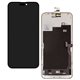 Дисплей для Apple iPhone 15 Pro Max, черный, с рамкой, High Quality, (AMOLED), GX OEM soft, 120Hz