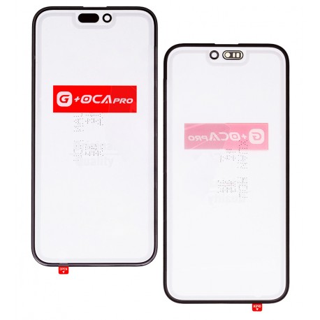 Стекло дисплея G+OCA PRO для Apple iPhone 15 Plus, с ОСА-пленкой, черный