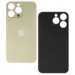 Задняя панель корпуса для Apple iPhone 14 Pro Max, золотистая, small hole