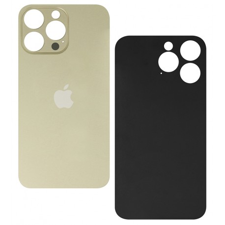 Задняя панель корпуса для Apple iPhone 14 Pro Max, золотистая, small hole Задняя панель корпуса для Apple iPhone 14 Pro Max, золотистая, small hole