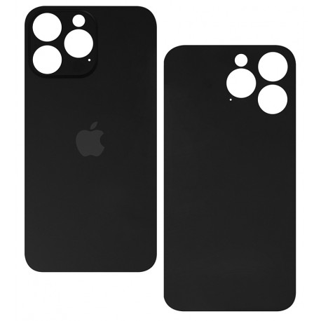 Задняя панель корпуса для Apple iPhone 14 Pro Max, черная, small hole Задняя панель корпуса для Apple iPhone 14 Pro Max, черная, small hole
