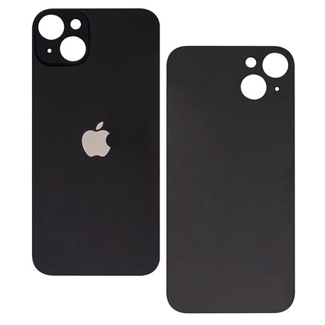 Задняя панель корпуса для iPhone 14 Plus, черная, не нужно снимать стекло камеры, Midnight, big hole